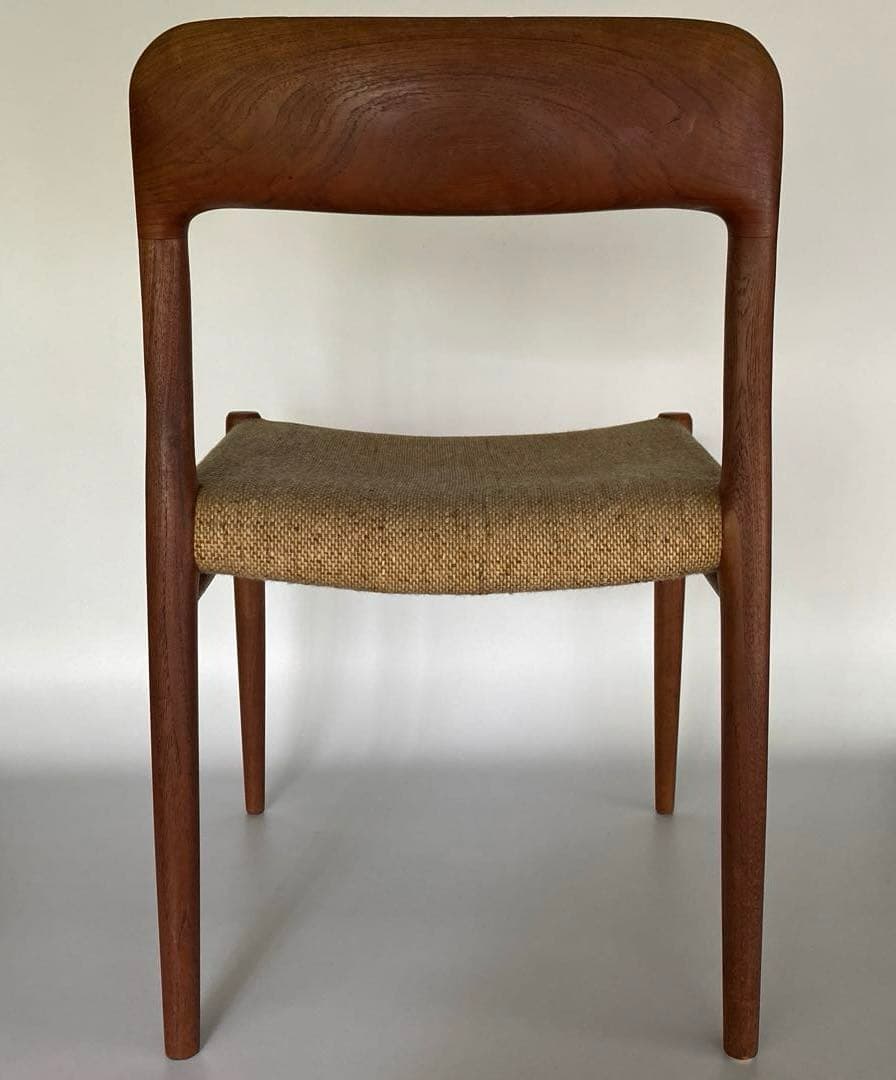 J.L. Møller No.75 ダイニングチェア チーク ファブリック