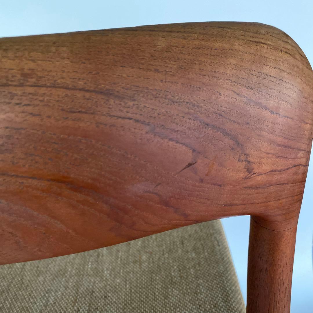 J.L. Møller No.75 ダイニングチェア チーク ファブリック