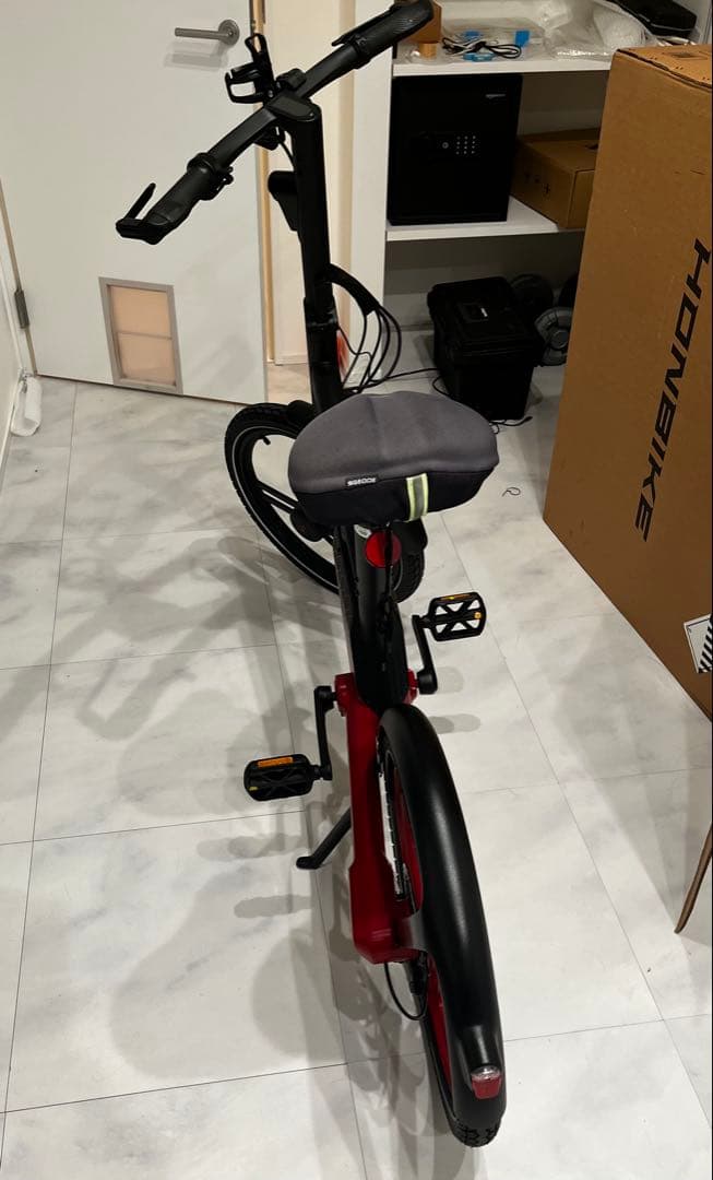 未使用に近い　折りたたみ電動アシストHONBIKE STONE PLUS予備バ付