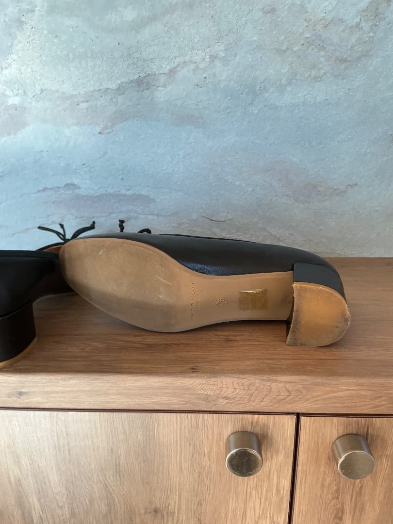 FABIO RUSCONI（ファビオルスコーニ） バレエパンプス （ブラック）