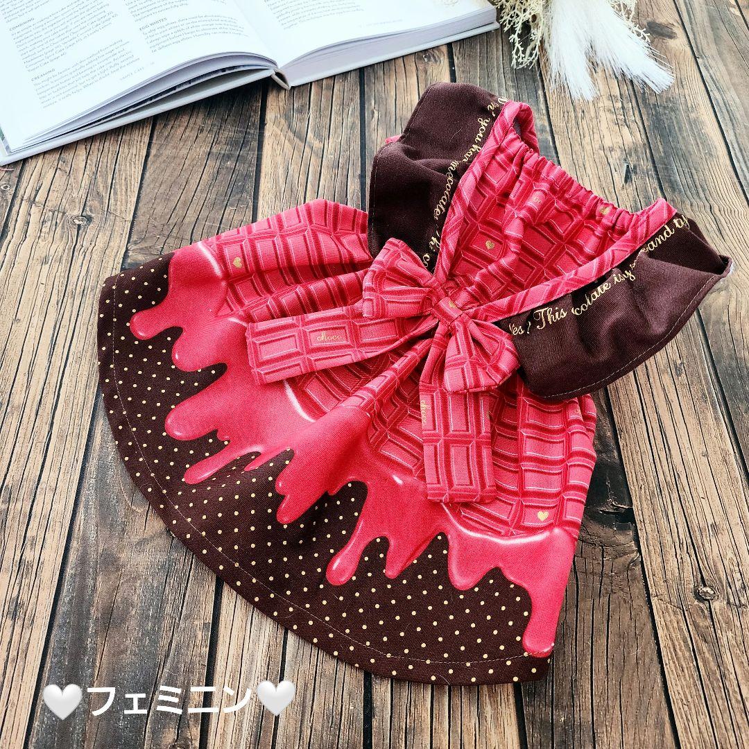 ❤チョコ&ボア❤ワンピース♡オーダー♡ハンドメイド 犬服