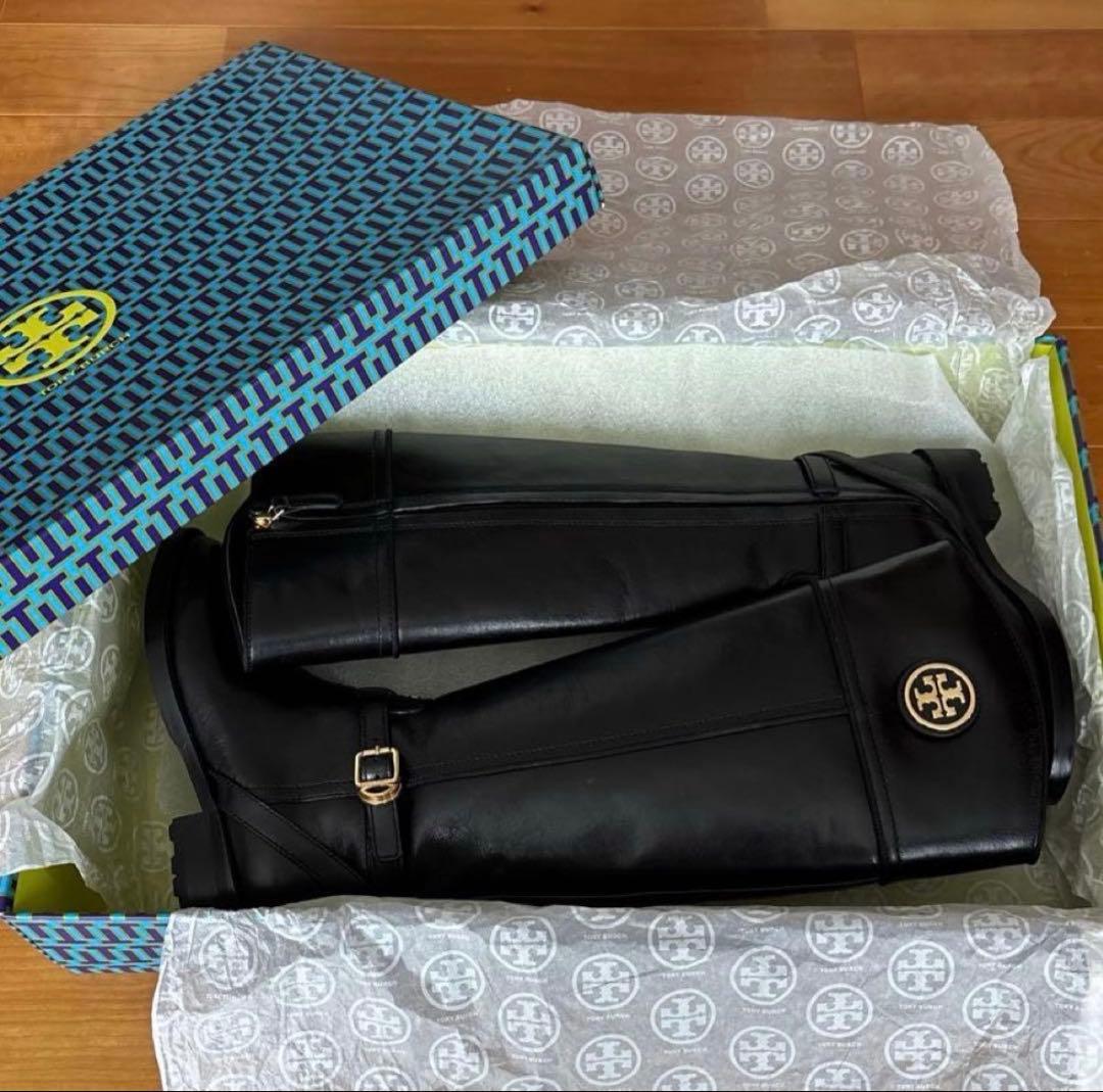 シーホー【新品未使用】ToryBurch トリーバーチ ブーツ本革 黒5