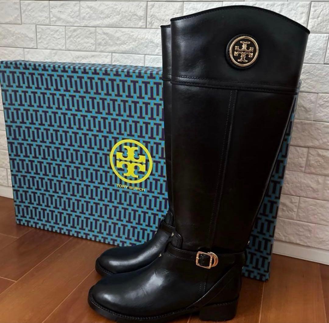 シーホー【新品未使用】ToryBurch トリーバーチ ブーツ本革 黒5