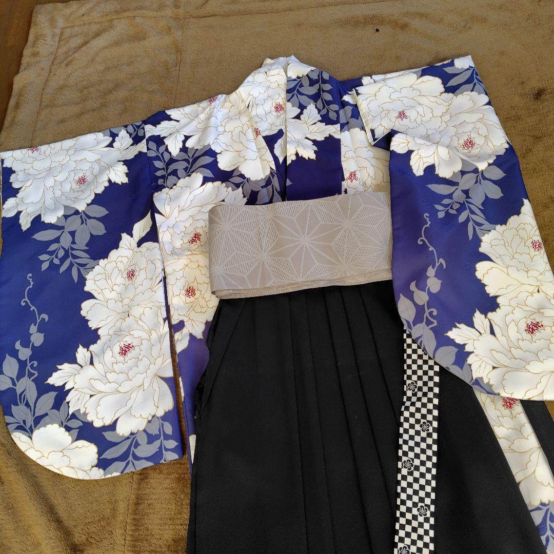 卒業式袴　袴3点セット　袴2尺袖着物　大学卒業式