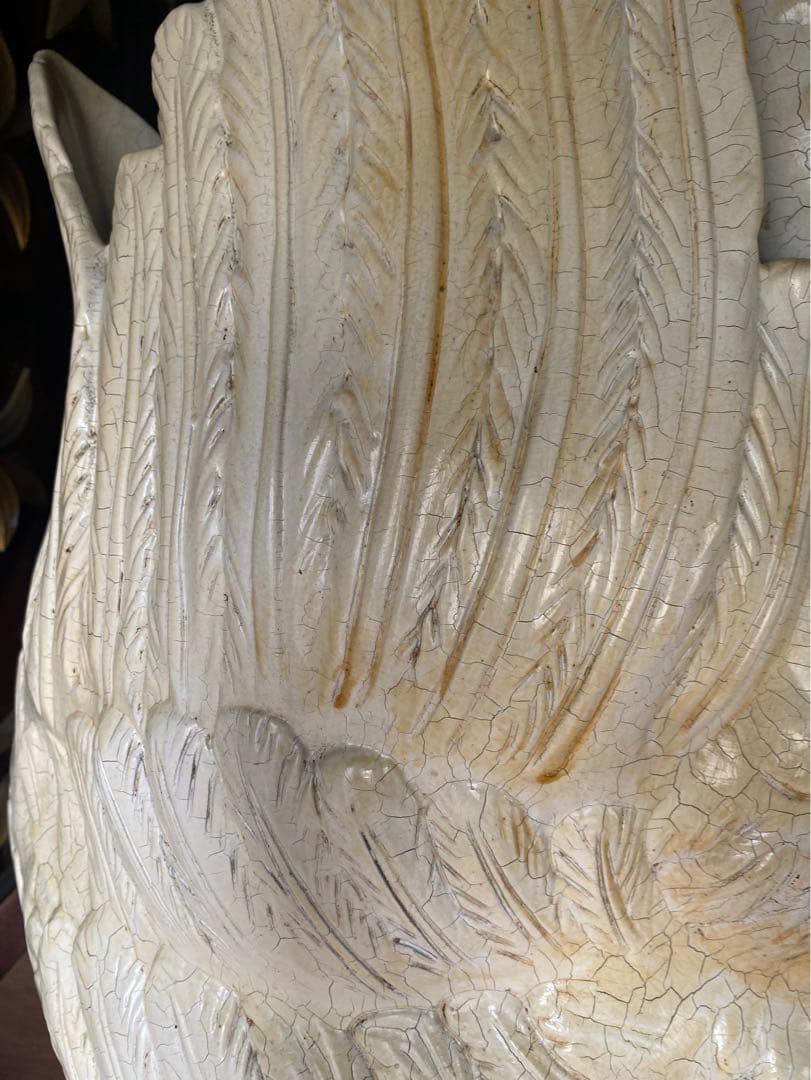 特大 白鳥 置物 インテリア 傘立て 玄関 アンティーク