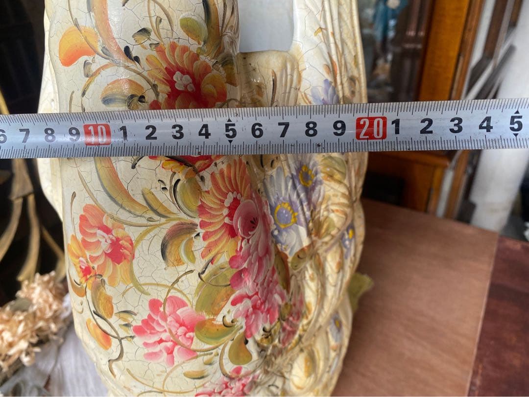 特大 白鳥 置物 インテリア 傘立て 玄関 アンティーク