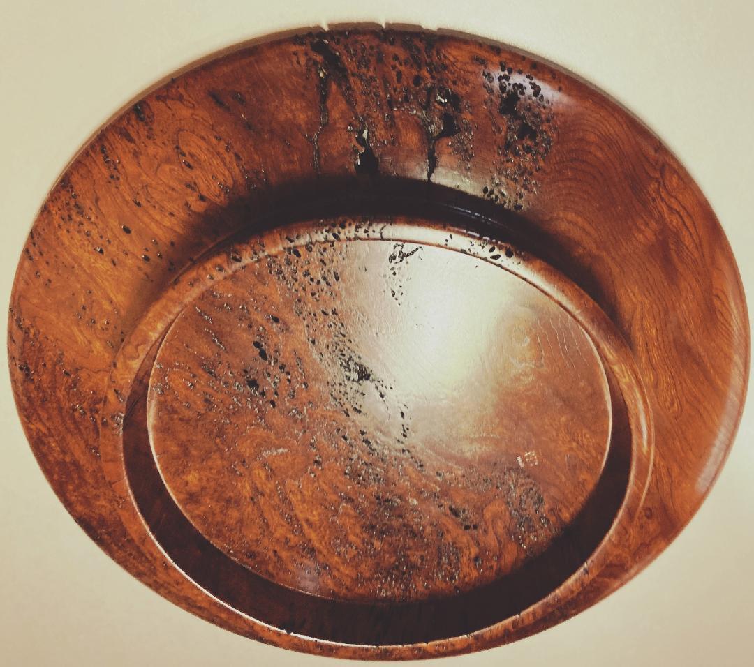 小椋榮一 天然木 菓子盆 【真作保証】