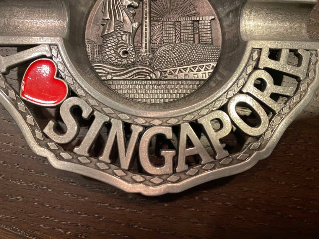 【未使用 美品】シンガポール お土産 灰皿 観賞用 マリーナベイサンズ SG