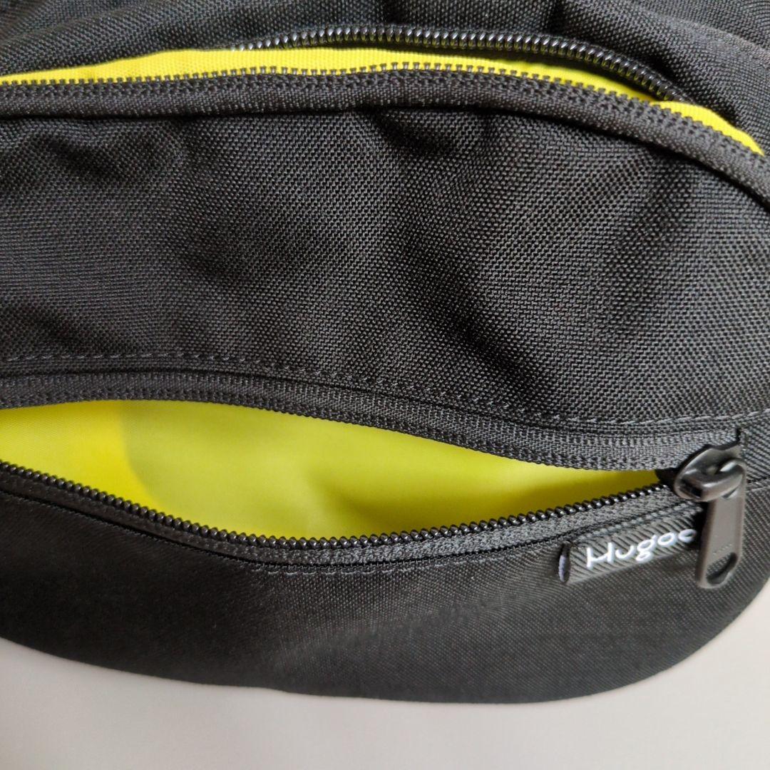 【美品】ハグー Hugoo ヒップシート 抱っこ紐 スリング ブラック 黒