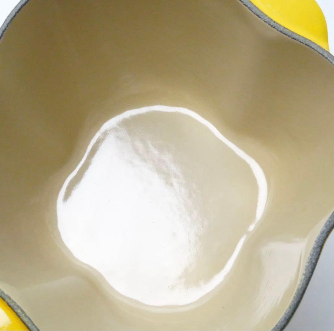 【極美品】LE CREUSET　ピーマンココット　ディジョンイエロー　18cm