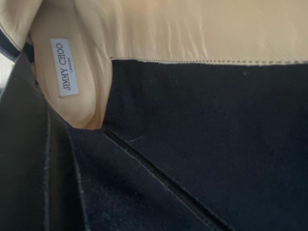 【smilemom】Jimmy Choo ブラックレザー&スエード