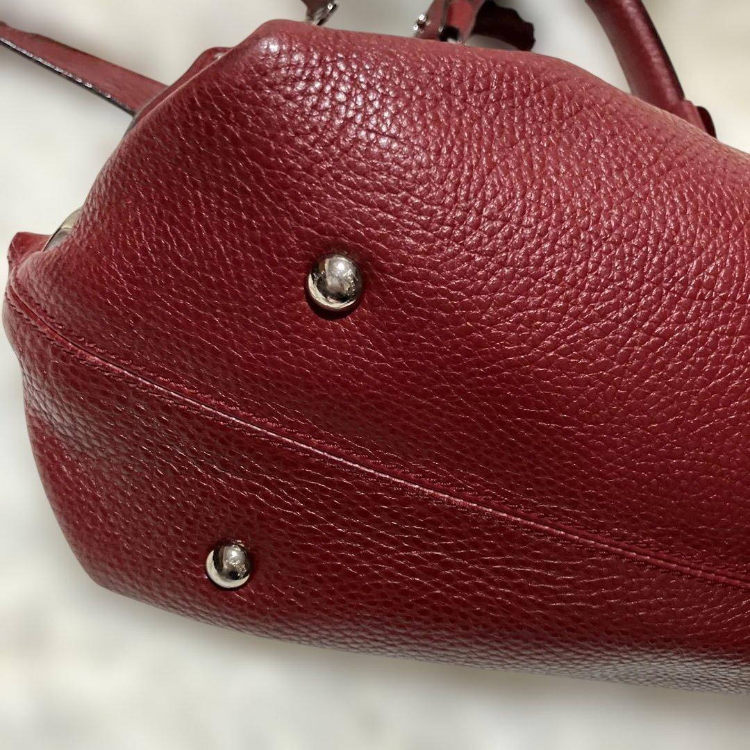 【フェラガモ・ソフィア】ガンチーニツーウェイ 深めの赤✨美品✨突撃セール開催♡