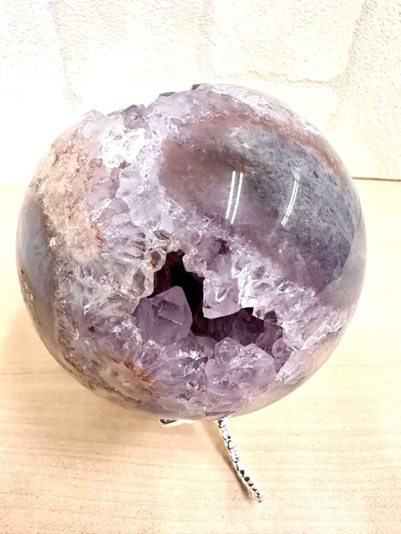 高品質！　アメジスト　ブルーアゲート　フラワーアゲート　笑口　スフィア　虹入