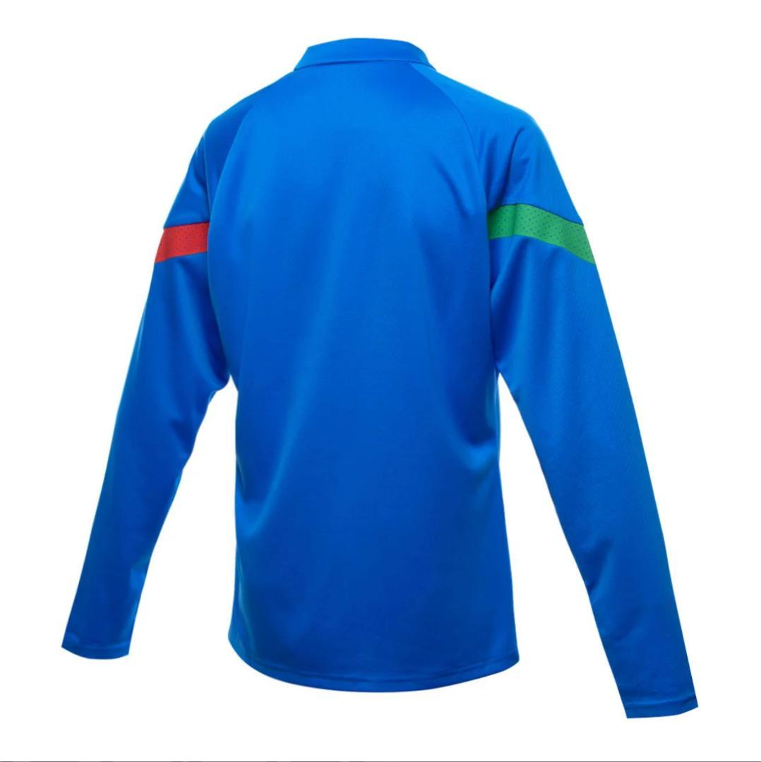 イタリア代表 2022 ハーフジップトレーニング上下 ブルー 海外Ｍ 正規品