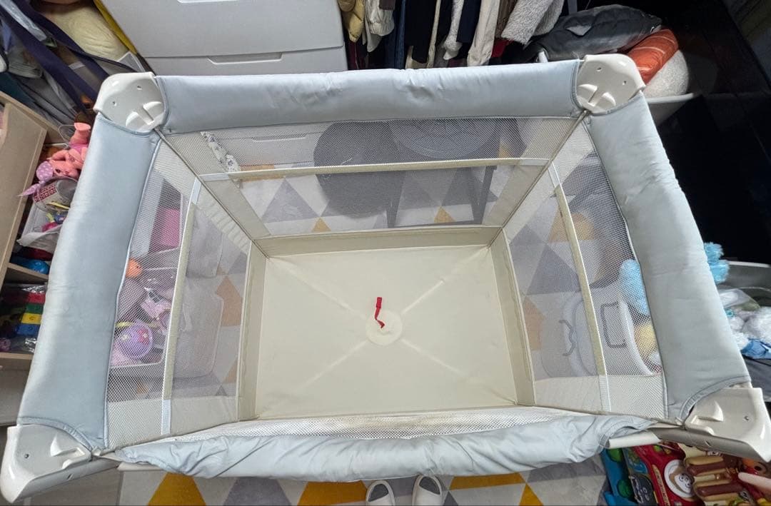 Aprica ココネルエアー　ベビーベッド メッシュ ベージュ