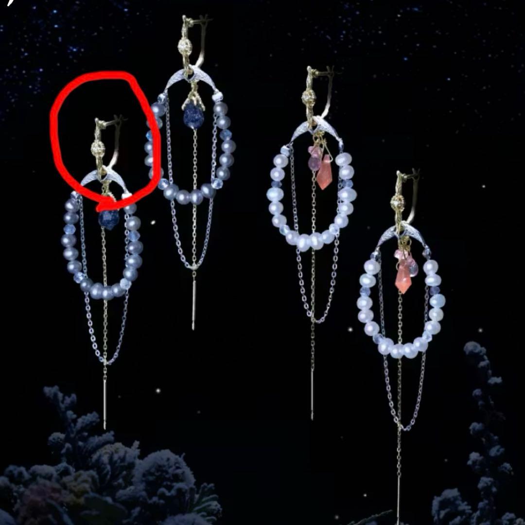 agate 2021年　winter limited フープピアス　片耳