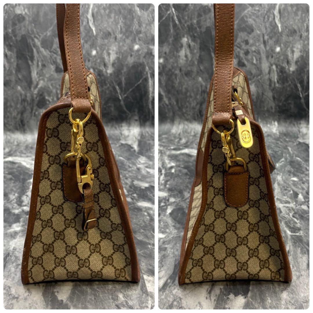 ✨美品✨GUCCI GG ショルダーバッグ 2way ハンド ブラウン ロゴ