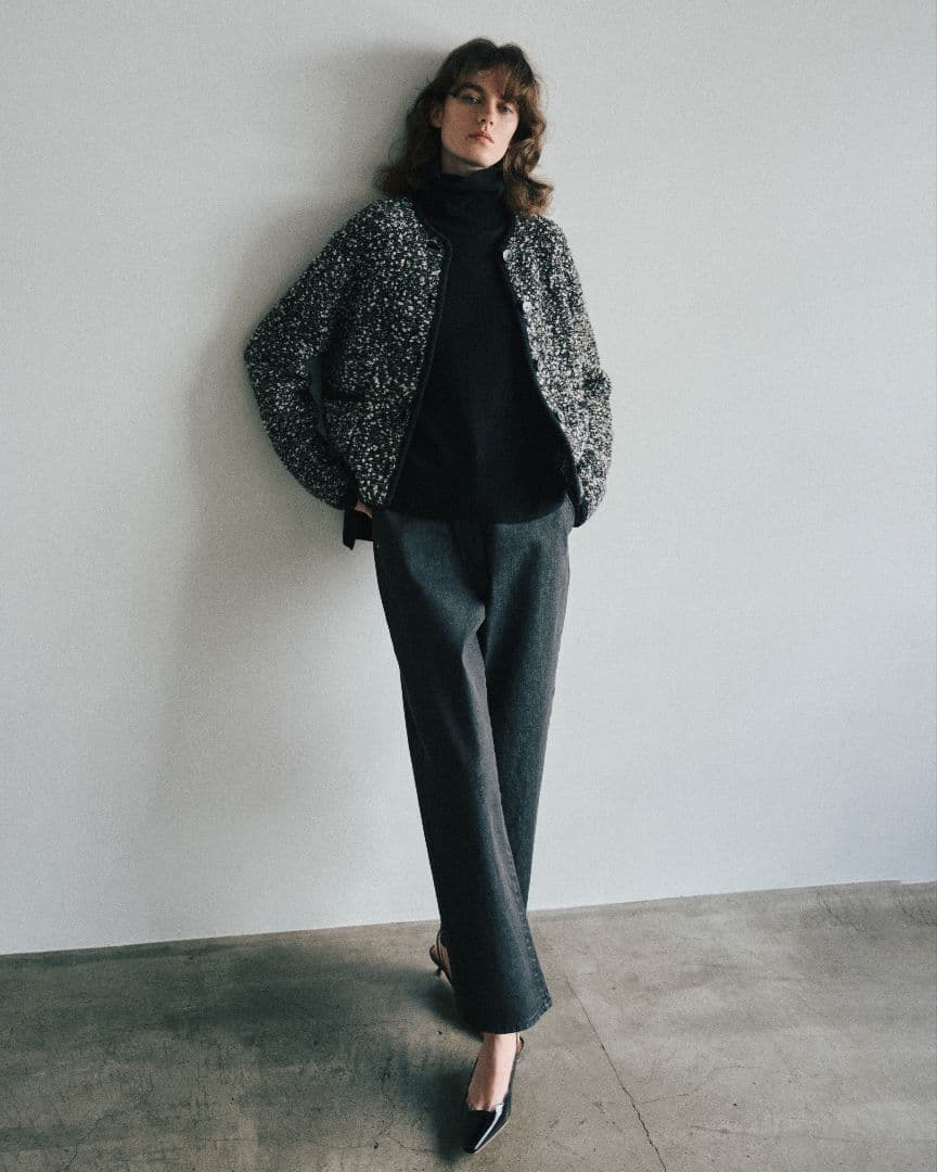 今季美品*定価7.5万 theory luxe ツイードニットジャケット 38