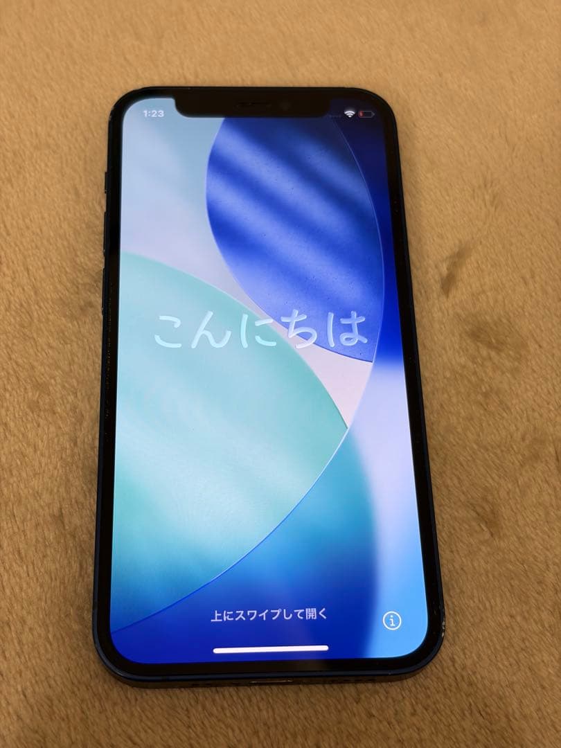 【カメラ音無し】Apple iPhone 12 ブルー 本体