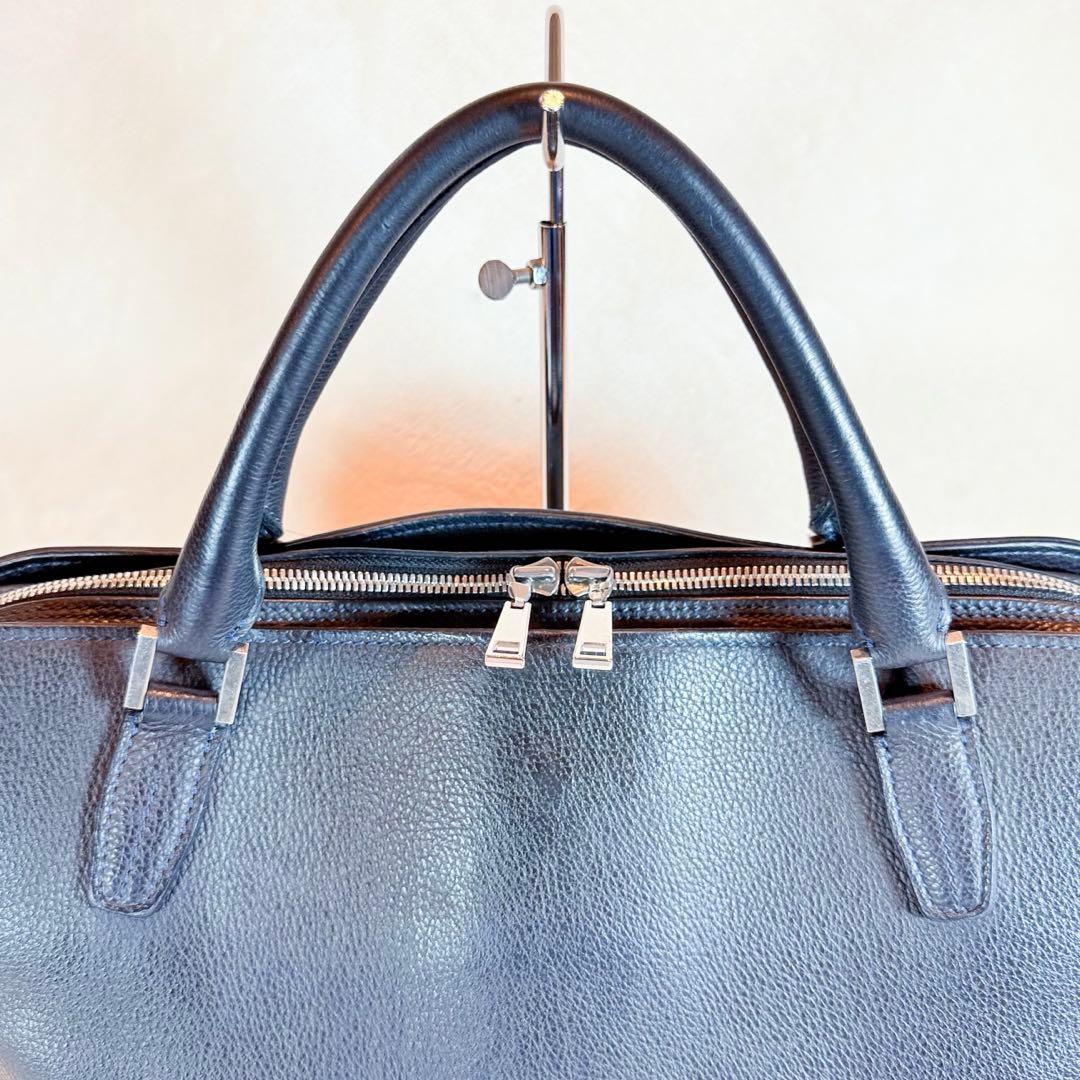 WILD SWANS ワイルドスワンズ ランスロット ブリーフケース 黒 シボ革