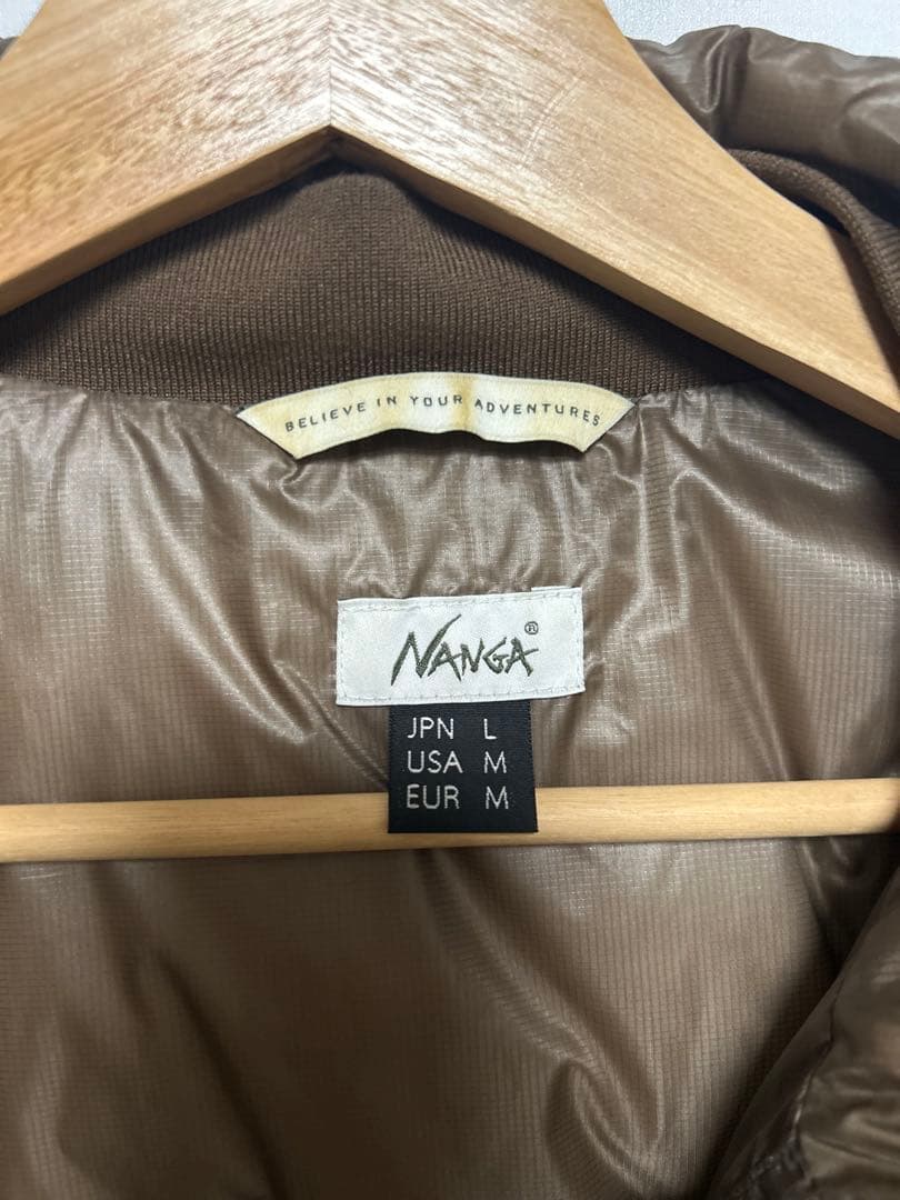 NANGA ブラウン ダウンジャケット L