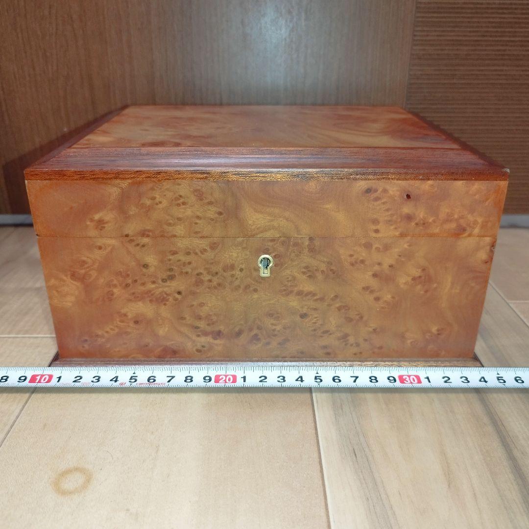 【美品】AGRESTI ジュエリーボックス 2段 宝石箱 鍵付き イタリア製