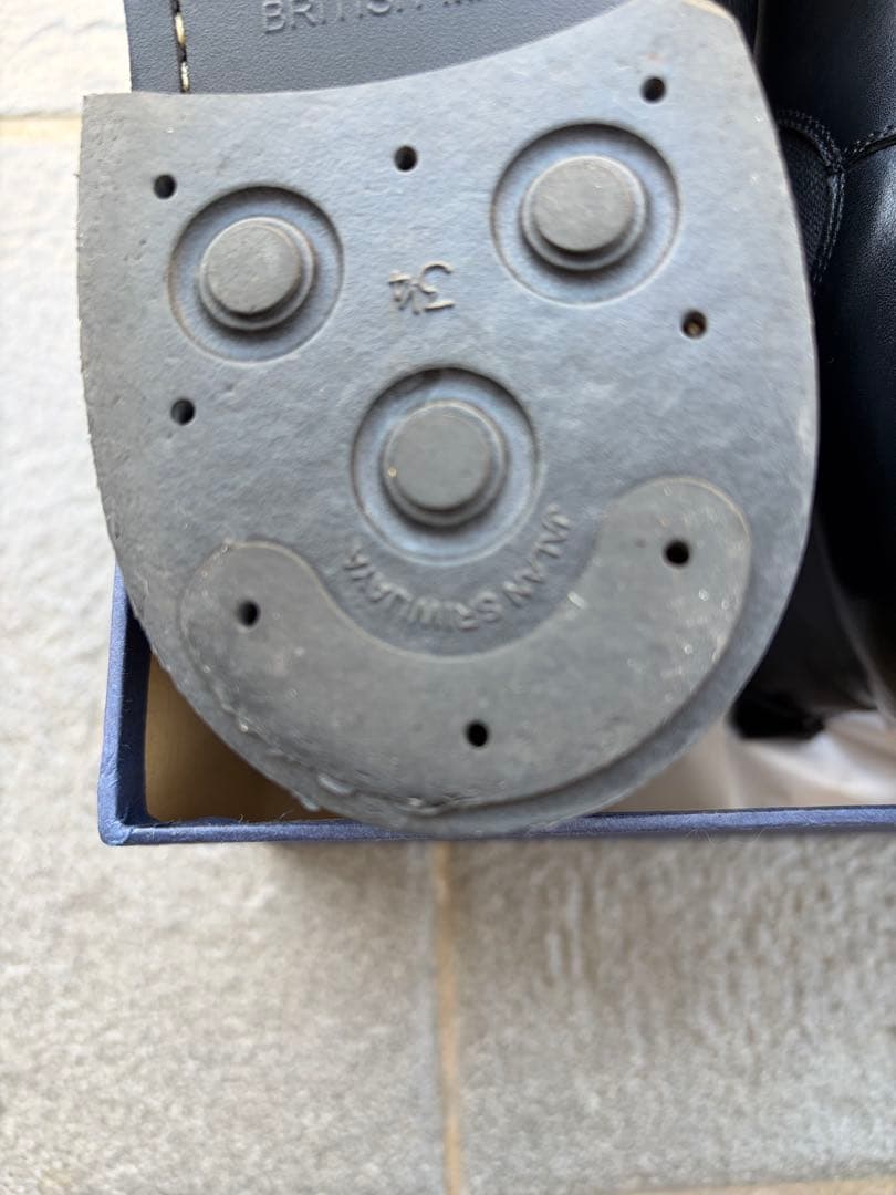 ジャランスリワヤ　ブラック サイドゴアブーツ レザー