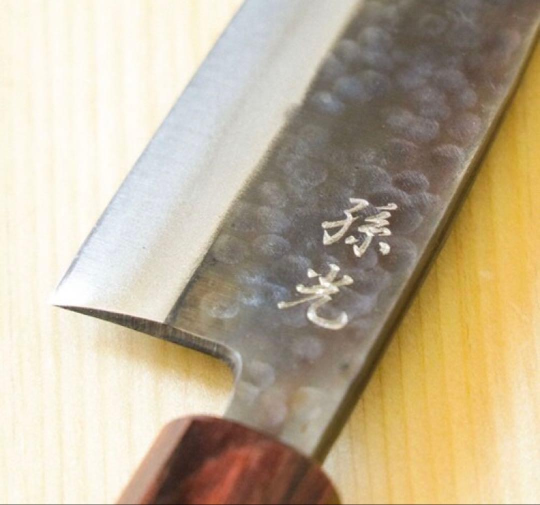 キッチン 「別注」ふくべ鍛冶 / SHINBU イカ割き包丁 小出刃両刃 野鍛冶