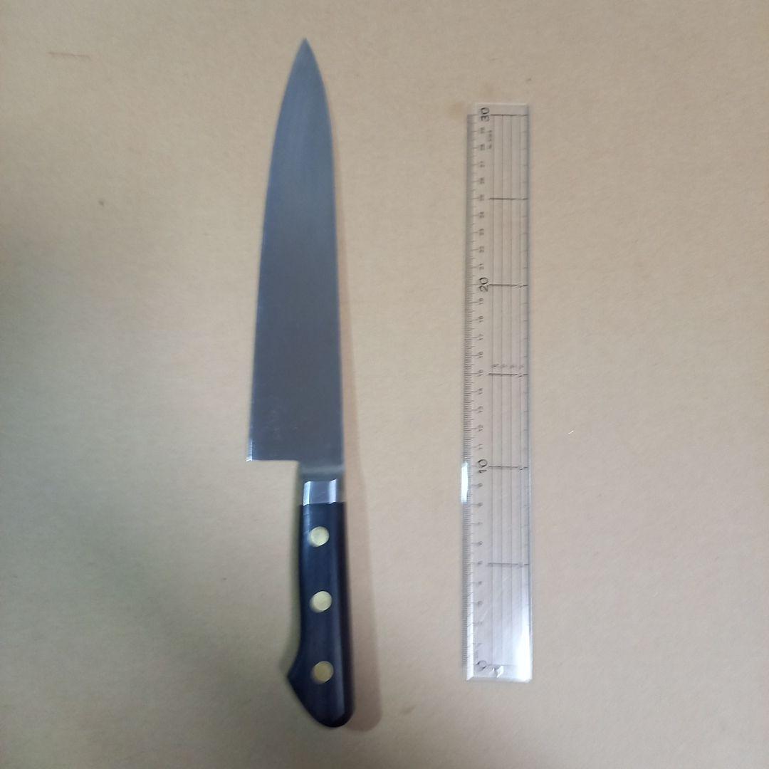 牛刀　240㎜　ツバ付き　彫刻入り　ミソノ