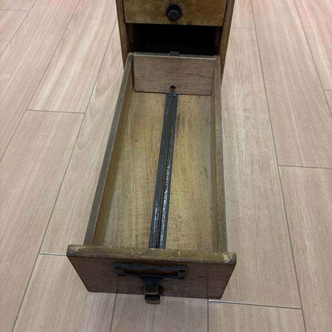 古道具 ヴィンテージ 丸善 図書カード入れ 小引出し