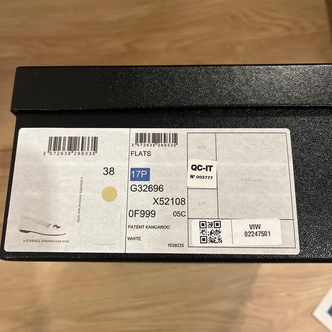 CHANELフラットシューズ38