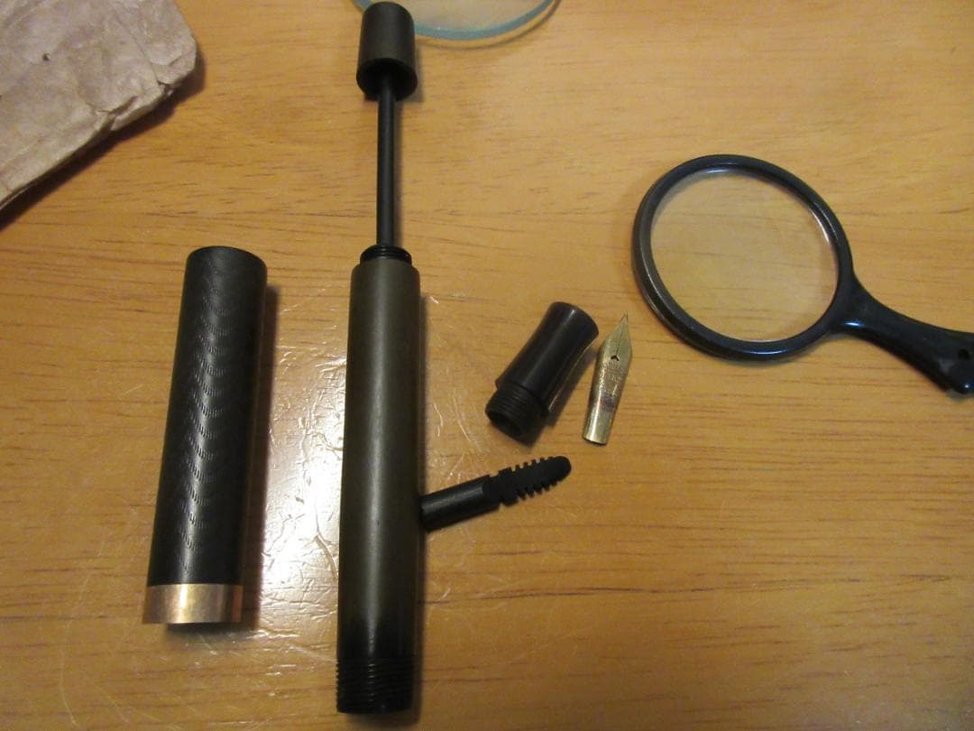 戦前 インク止め式 万年筆 14K