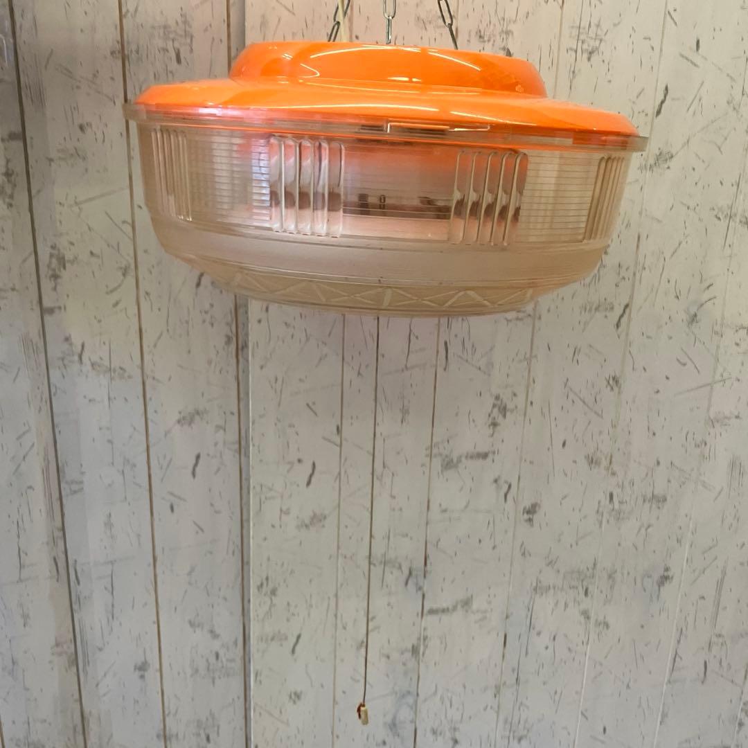 昭和レトロ レトロポップ UFO型ペンダントライト 喫茶店 純喫茶 玉電気蛍光灯