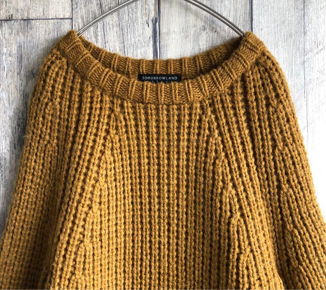 TOMORROWLAND トゥモローランド　アルパカ混　ローゲージ　ニット　厚手