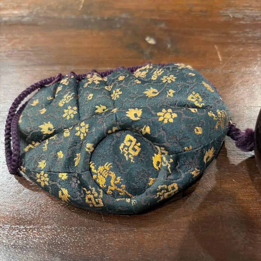 茶道具　茶入　仕覆付き