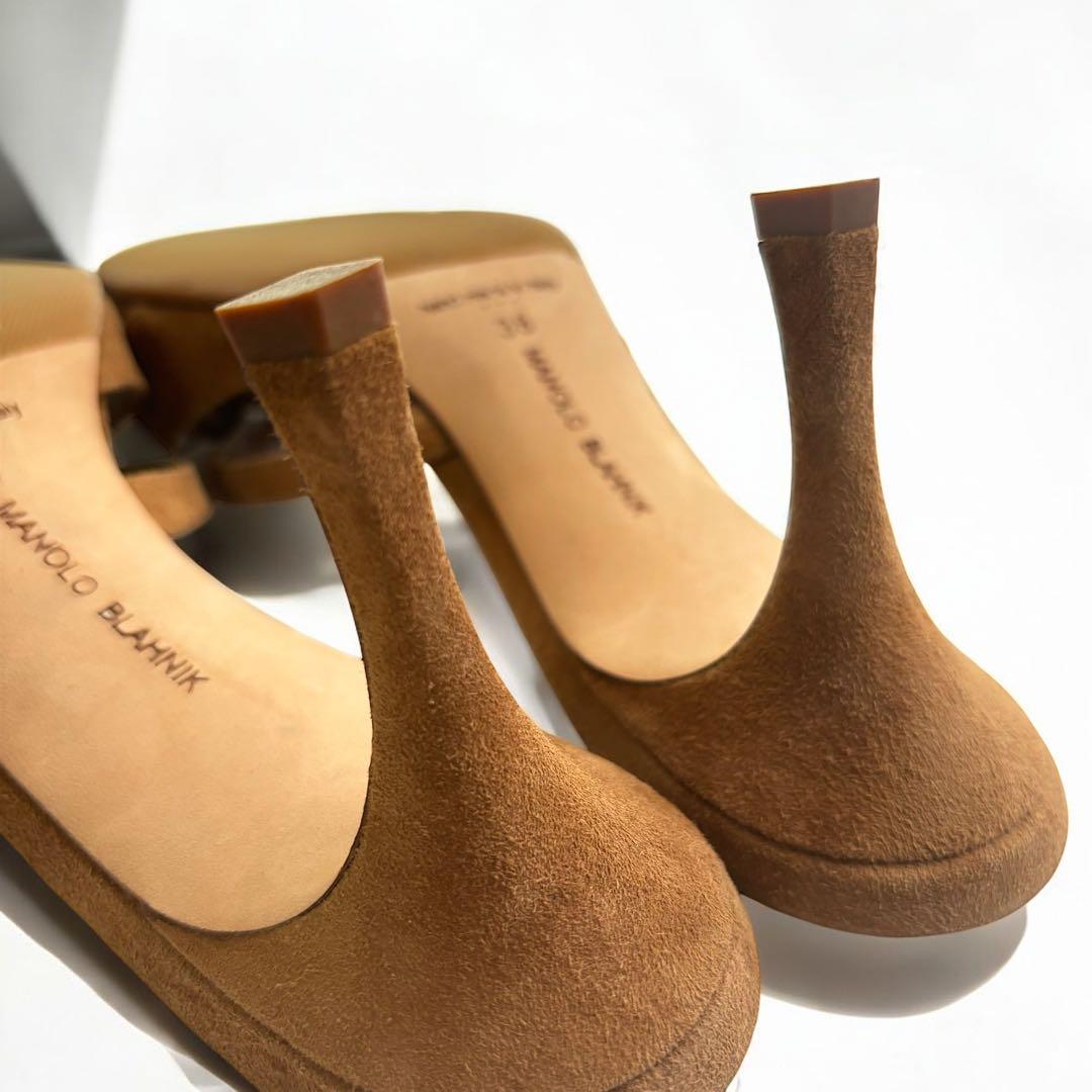 【極美品】MANOLOBRAHNIK マノロブラニク ミュール サンダル 38