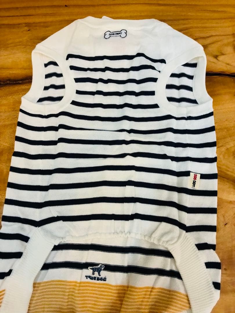 【新品】DOG DEPT ストライプニット犬服