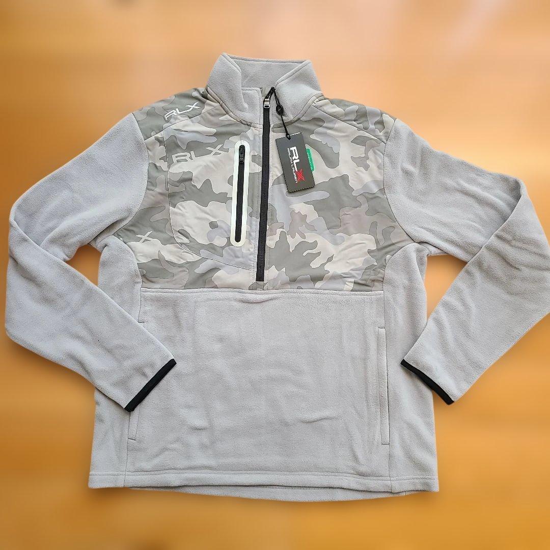 RLX グレー迷彩 ハーフジップジャケット