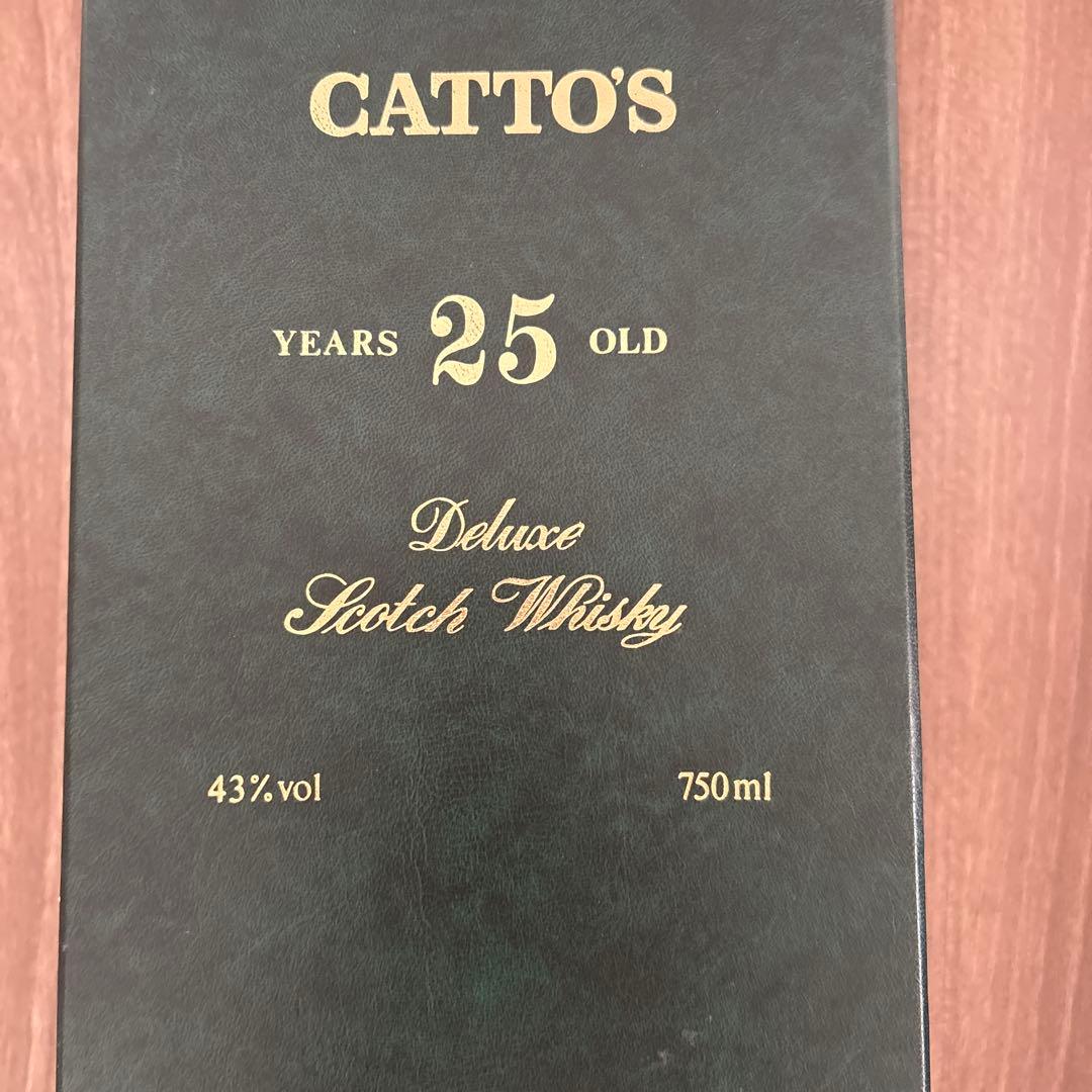CATTO'S 25年熟成スコッチウイスキー deluxe750ml 希少　古酒