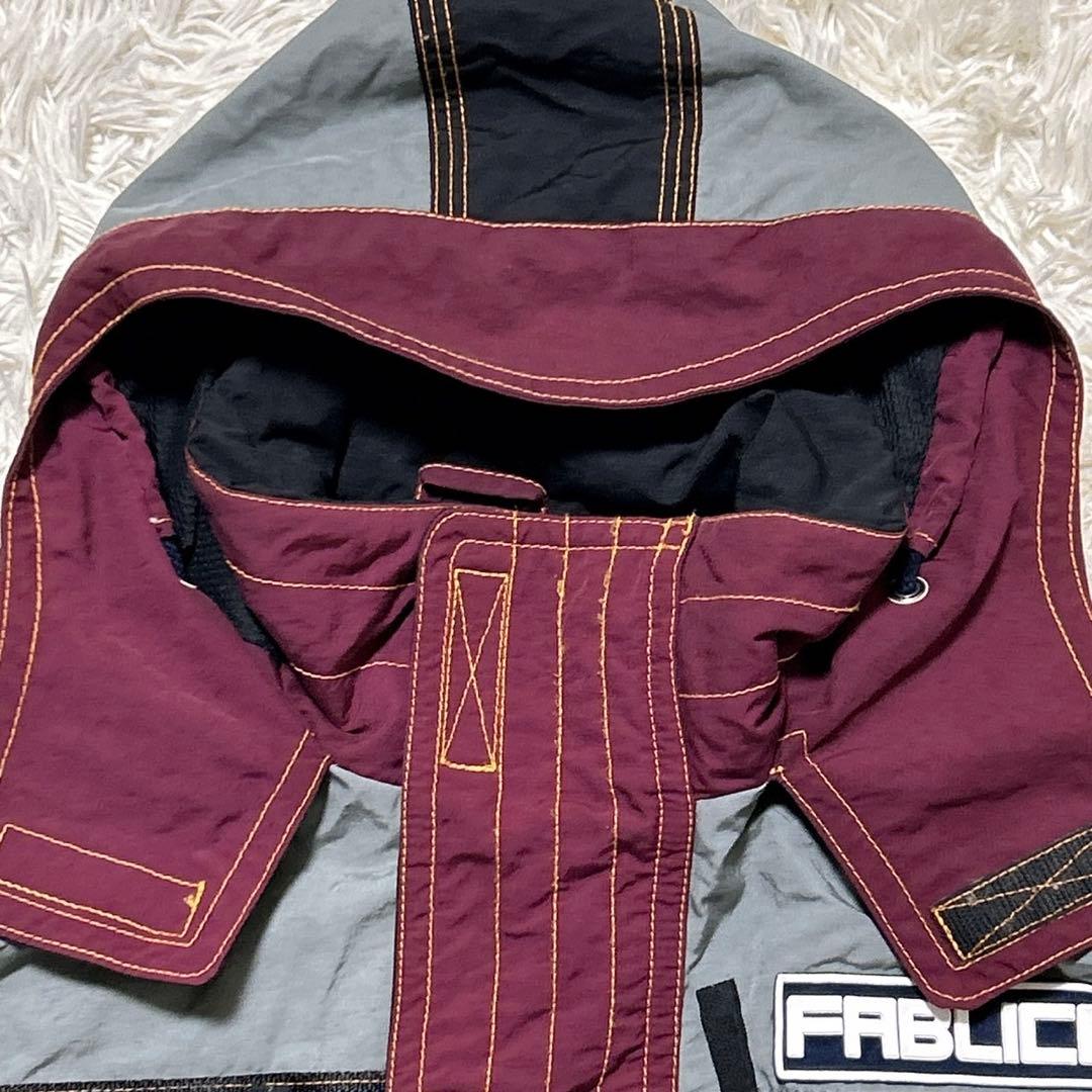 【2414】FABLICE レアカラー　スキーウェア エンジ色　M