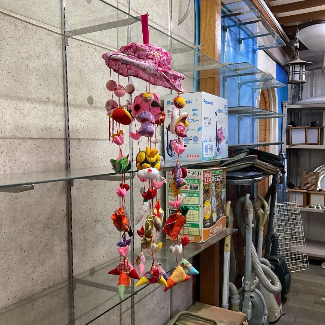 雛祭り つるし雛 ちりめん細工 吊るし飾り ピンク 新品未使用 展示品 箱あり