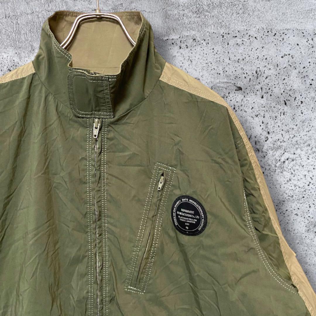 【キムタク着用・希少XL】RATS WARM UP JKT カーキ ナイロン
