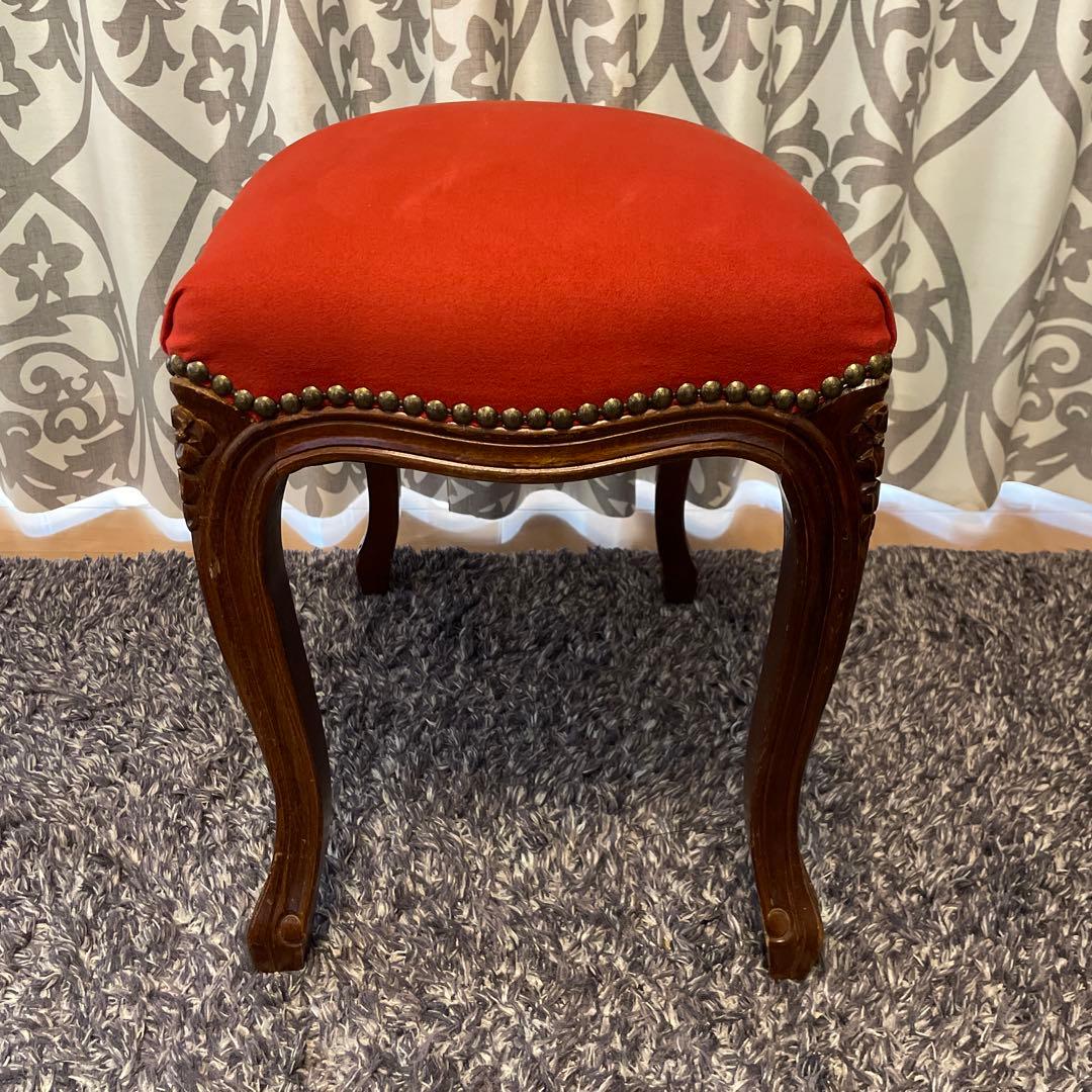 アンティーク　猫脚スツール