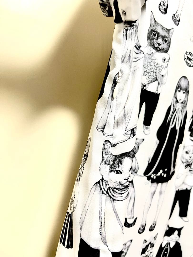即購入⭕️ mmts ヒグチユウコ 猫10匹総柄ワンピース
