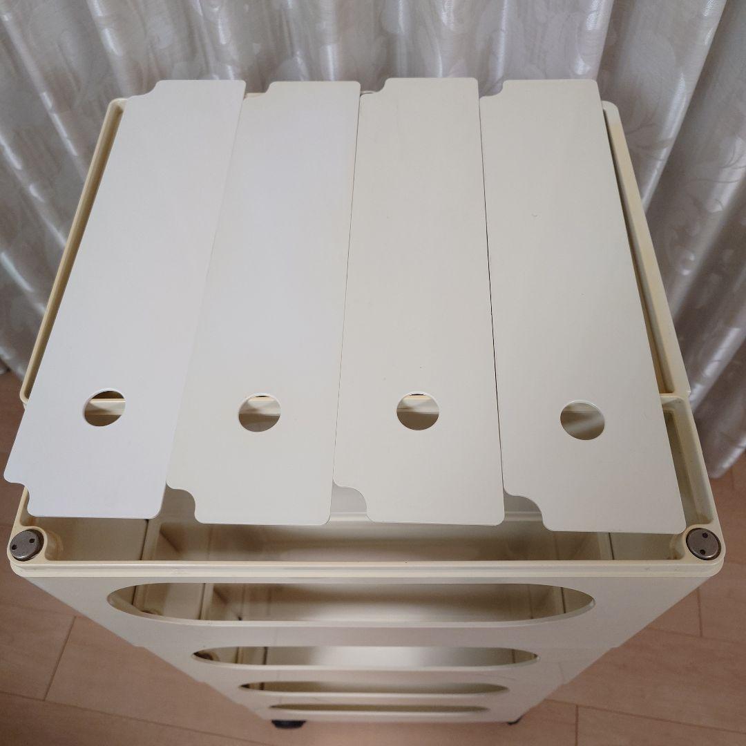 ボビーワゴン 4段4トレイ ホワイト 旧輸入品 イタリア製