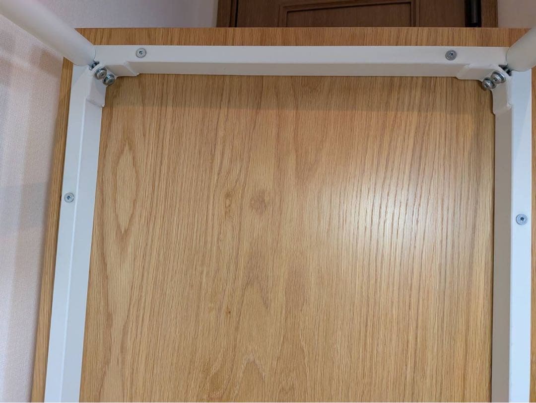 ■送料込■無印 パーソナルデスク パソコン机 スチールオーク 学習事務テーブル