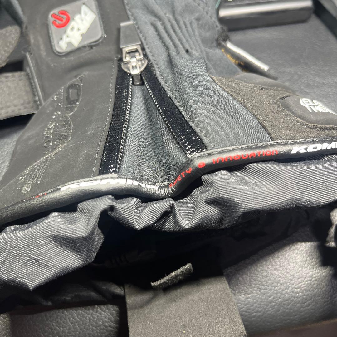 極上品KOMINE Lサイズ電熱グローブ &バッテリー付き