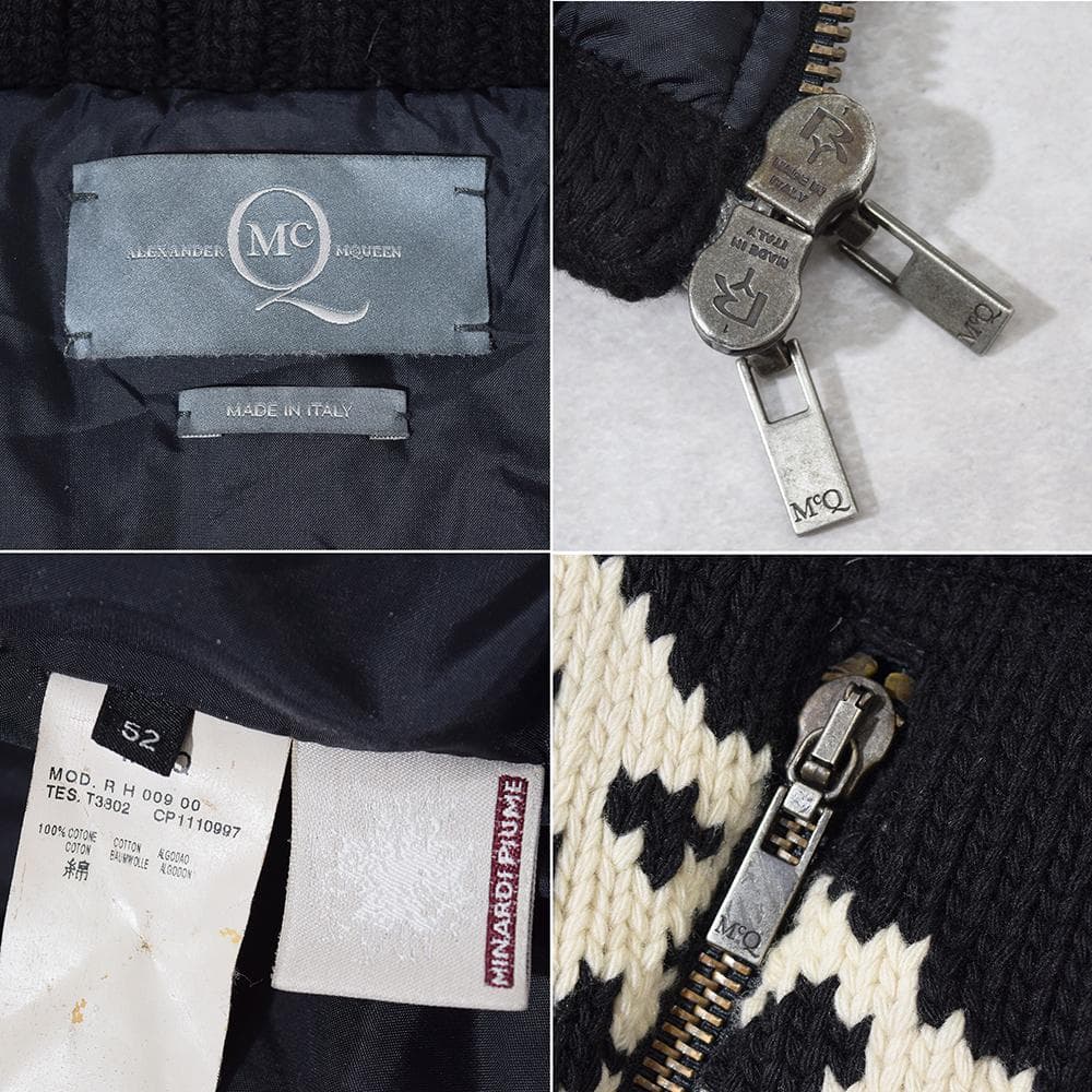 McQ Alexander McQueen カウチン切替え ダウンブルゾン 52
