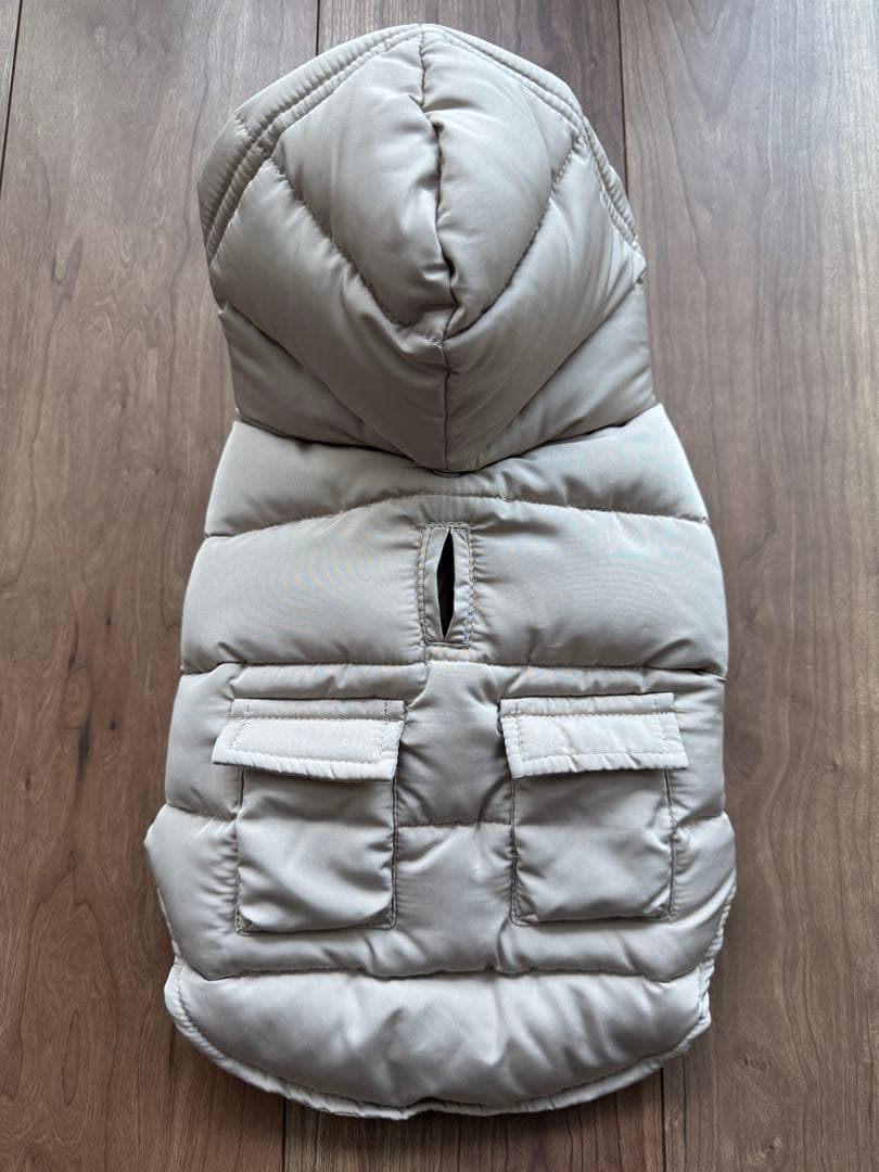 モンシェリ　ポケット付きフードダウンジャケット