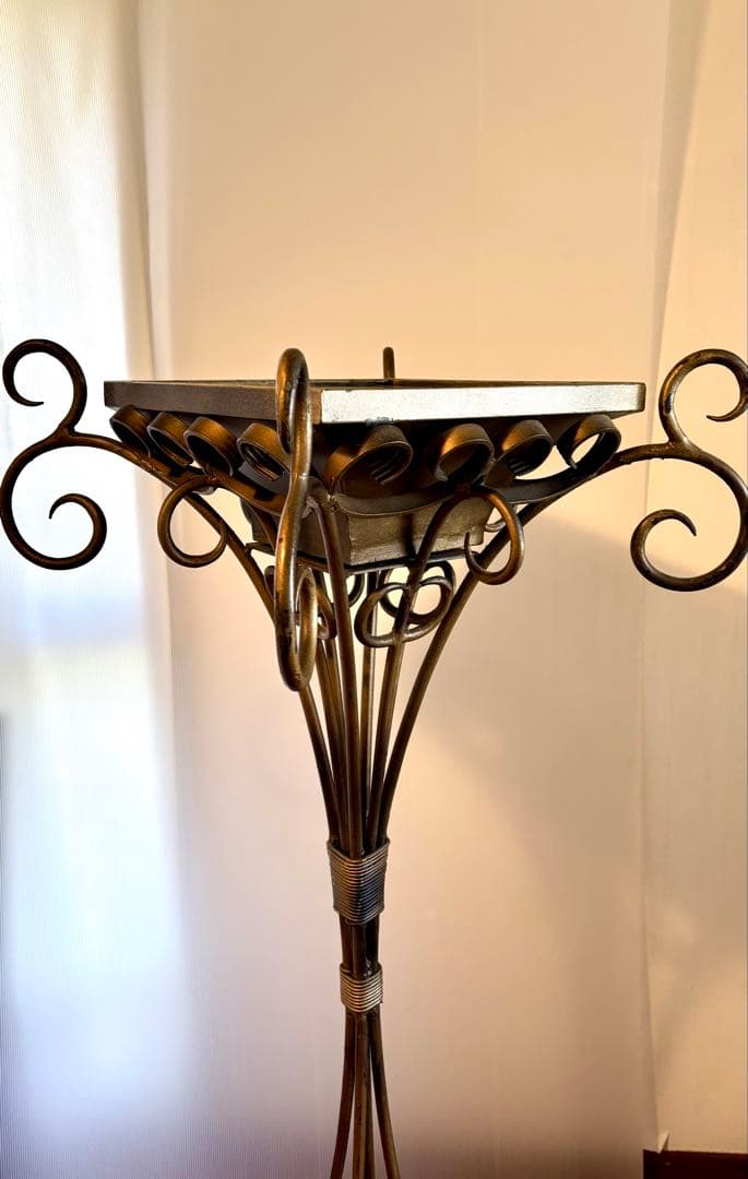 貴重　アンティーク　ディスプレイ　装飾　スタンド　ブロンズ